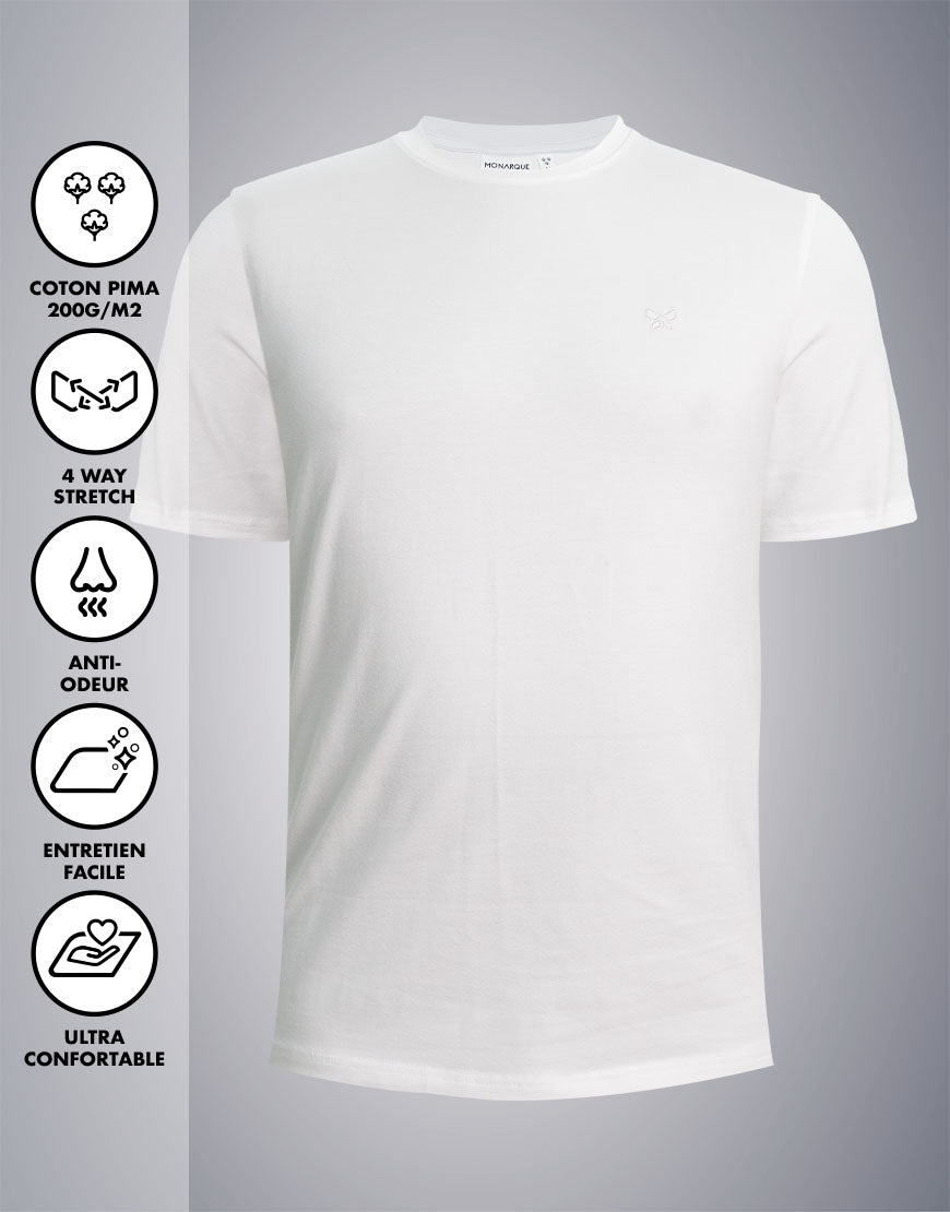 T-SHIRT 200 GRAMS MONARQUE PIMA COTTON