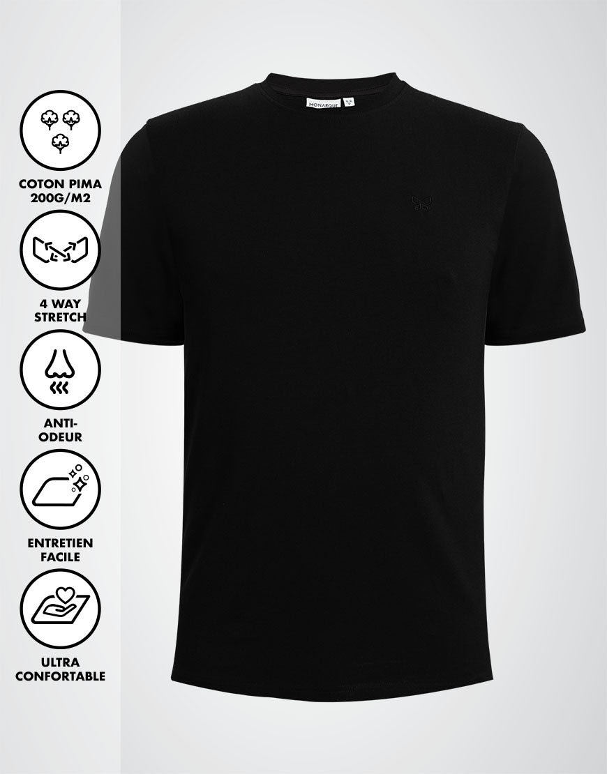 T-SHIRT 200 GRAMS MONARQUE PIMA COTTON