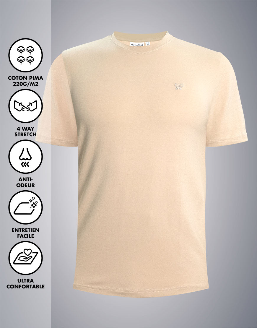 T-SHIRT 220 GRAMS MONARQUE PIMA COTTON