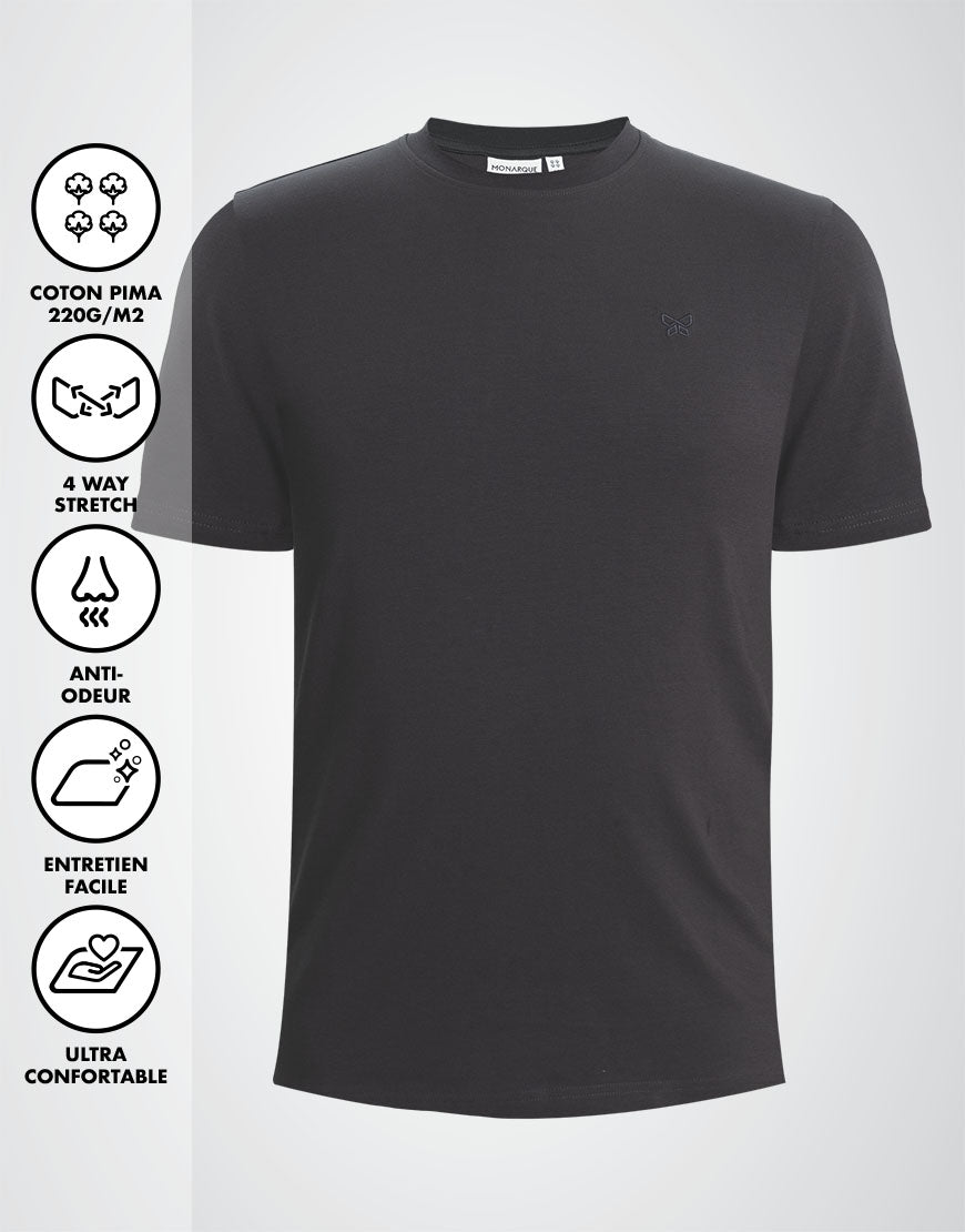 T-SHIRT 220 GRAMS MONARQUE PIMA COTTON