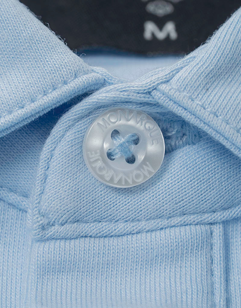 CHEMISE HYBRIDE COTON PIMA MONARQUE - Bleu clair