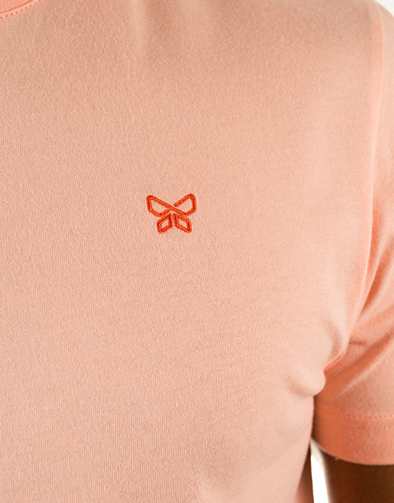 T-SHIRT MONARQUE 100% COTON - PÊCHE MELBA