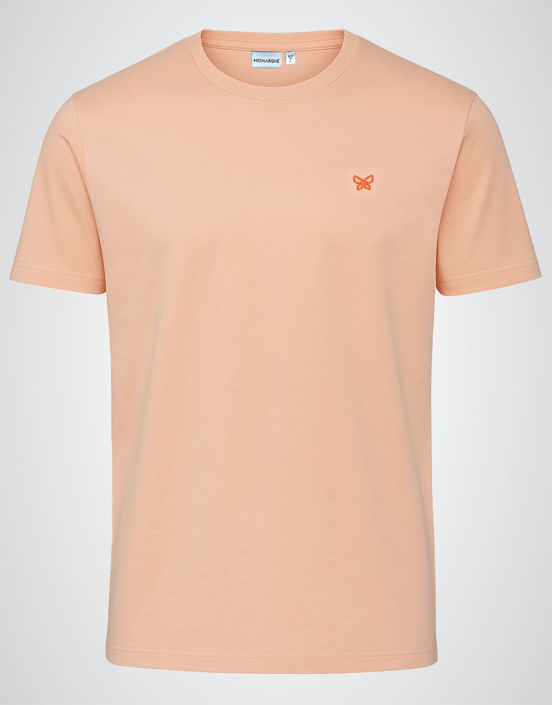 T-SHIRT MONARQUE 100% COTON - PÊCHE MELBA