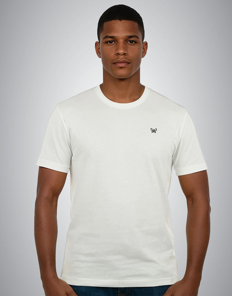 T-SHIRT MONARQUE 100% COTON - BLANC