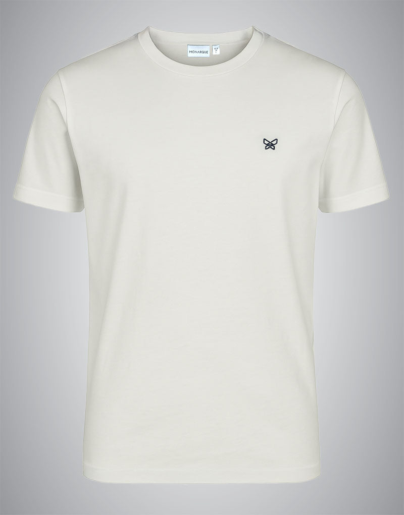 T-SHIRT MONARQUE 100% COTON - BLANC