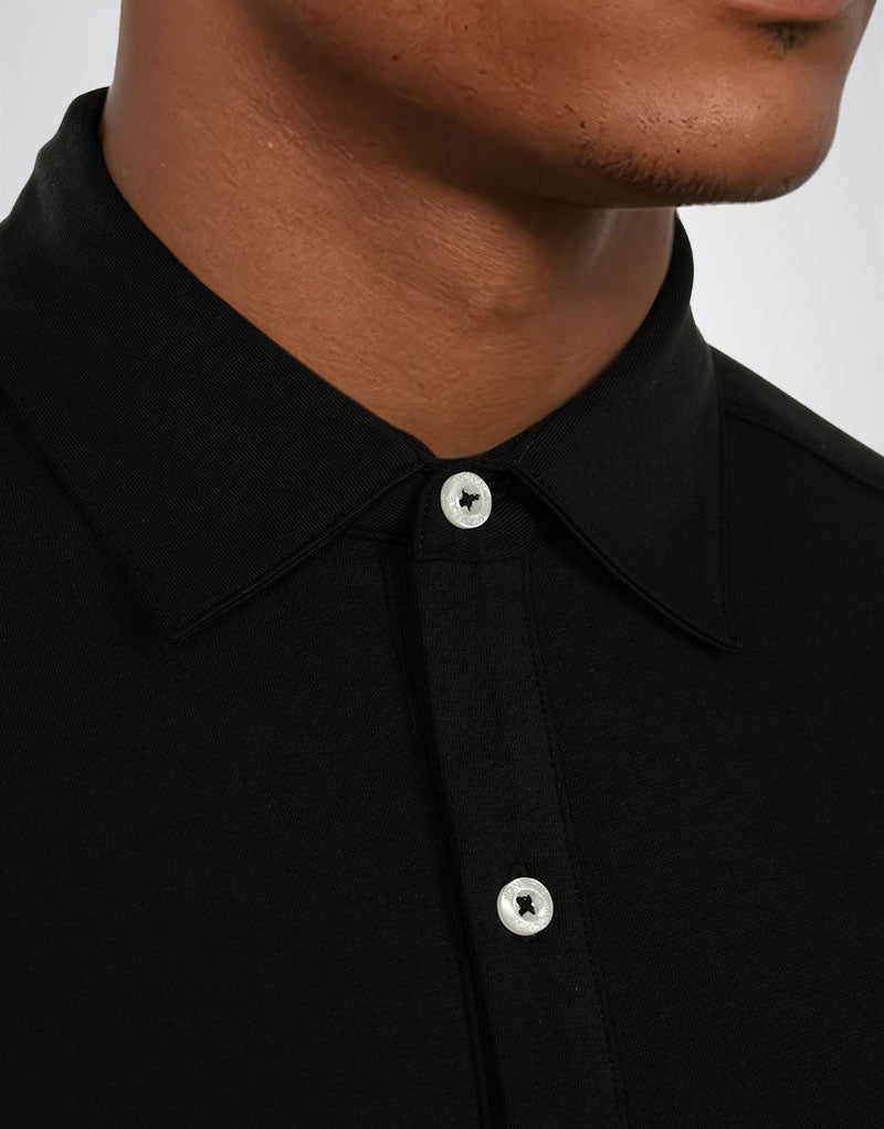 CHEMISE HYBRIDE COTON PIMA MONARQUE - Noir